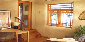 Interior room with natural finishes